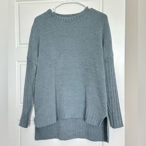 Cynthia Rowley cyan oversized sweater